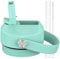 CHEETAH Straw Lid for Yeti Rambler Water Bottle 18 oz,26 oz,36 oz,46 oz,12 oz,64 oz,Straw Cap,Straws and Brush Include (Seafoam)