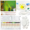 Halobios 12 Color Glass Paint, Non-toxic High Saturation Color Glass Pigment, Glass Paint for Decorative Design, Includes Palette and Brush