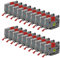 20x STRONIX Kompatibel Brother P-Touch Bänder TZe-431 TZe Schriftband TZ-431 Ub-431 Cassette 12mm Schwarz auf Rot Etikettenband für Beschriftungsgerät Brother Ptouch PT-H105 H100R H107B Cube Plus