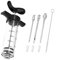 Syfunlv Meat Injector,Plastic Meat Injector Syringe Kit,1-oz Food Seasoning Syringe,Marinade Injection Kit Syringe with Food Injector,for BBQ Grill, Smoker, Turkey, Beef,Meat (Black)