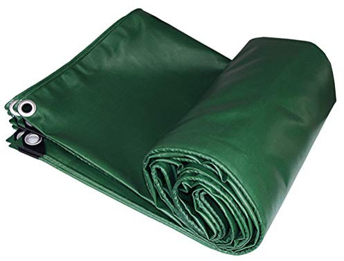 OKUOKA Bâche Lourde Imperméable Anti-Pluie Écran Solaire Épaissir Tente Camion Bâche Carport Tissu Revêtement De Sol Mobilier De Jardin Voiture, 3x5m (Vert) (Color : Green, Size : 3x5m)