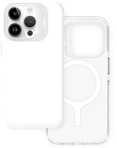 MOFT Magnetisch Hülle für iPhone 15 Pro mit MagSafe, Kompatibel mit MagSafe Wireless Zubehör, Vergilbungsschutz, 1,5 m Fallschutz, Kratzfeste Handyhülle (Weiß)