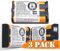 CUCESH 3 Pack HHR-P107 NI-MH Rechargeable Battery for Panasonic 3.6V 650mAh Phone Battery for Cordless Phones Long-Lasting