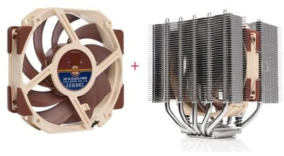 Radiator NH-D12L dual tower 5 heat pipe CPU fan AM4 silent 12th generation LGA1700 air-cooled AM5 (Color : D12L A12X25r PWM dual fan version)