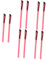 FRCOLOR 10 Stk Wilder Augenbrauen Pinsel Krallenringe Dünn Augenbrauenpinsel Kosmetikpinsel Die Stirn Abgewinkelter Make-up-pinsel Augenbrauen-spoolie Kunstfaser Sprühen Erröten Pinsel