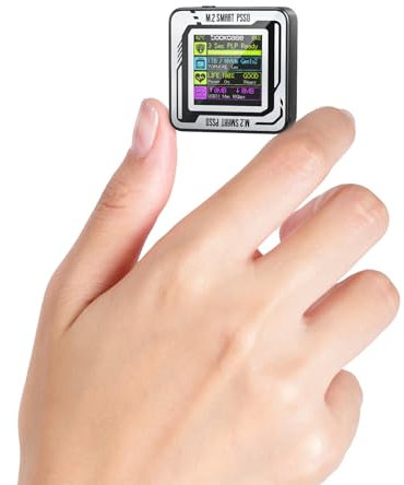 DOCKCASE Smart Pocket NVMe M2 SSD Gehäuse - 3S Stromausfallschutz, SSD Gehäuse Echtzeit-SSD-Gesundheitserkennung, USB-C 3.2 Gen 2 10Gbps, Unterstützt 2230 M.2 NVMe/PCle SSD, Bis zu 2TB - Schwarz