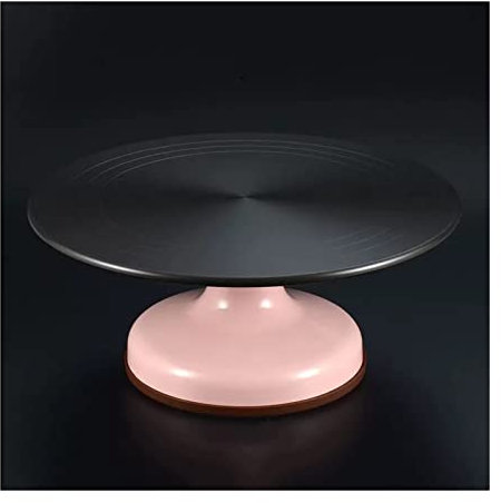TEmkin Soporte para Tartas, Juego de Herramientas para Plato Giratorio, Bandeja de aleación de Aluminio, Mesa giratoria para Productos básicos para el hogar, Soporte para Tartas (B)