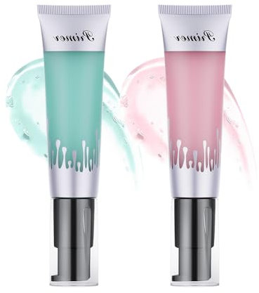 Hydrating Jelly Primer Make-up,Rosa Basis Cosmetics Primer,Long Lasting Moisturizing Gel Basierte,Moisturizing Primer Gel,Griffiges Make-up
