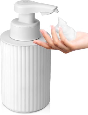 Phneems Seifenspender Automatisch Elektrische Seifenspender Sensor Mit Sensor Seifenspender Automatischer Schaum Soap Dispenser Automatic No Touch Schaumspender FüR Bad,KüChe,BüRo USB Weiß