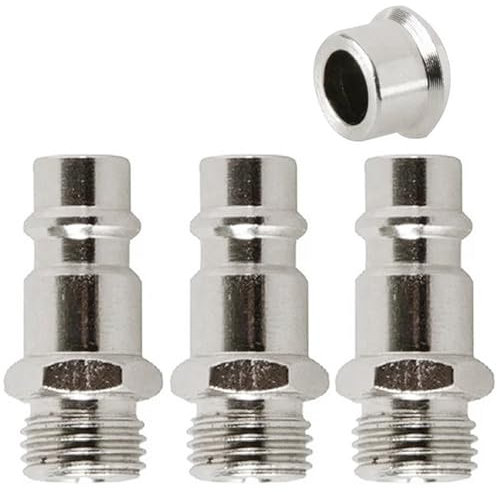 3 Pièces Raccord Rapide Air Comprimé 1/4, Raccord Pneumatique, Embout Compresseur Air, Raccord Air Comprimé pour Air Comprimé et Raccord de Tuyau Compresseur