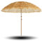 Sombrilla de Paja, 200/240cm Parasol de Playa Exterior con 10 Varillas de Fibra de Vidrio e Inclinación para Jardín, Patio, Piscina(8ft/240cm)