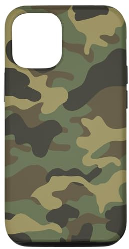 Camouflage grün braun Militär Armee Military Bundeswehr Hülle für iPhone 12/12 Pro