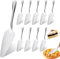JOLIGAEA Set di 12 Palette per Torte in Acciaio Inox – Paletta per Torte con Bordi seghettati, Set di coltelli per Torte, Pala per Torte, per cucine, ristoranti, Feste, Lavabili in lavastoviglie