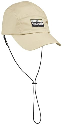 camel active Herren 5-Panel-Cap aus Reiner Baumwolle Beige, Menswear-OS