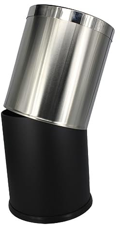 HOMOCONO Poubelles pour La Maison Poubelles en Acier Inoxydable 10l Ouverture Bureau Hôtel Litière