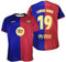 Futbol Club Barcelona Lamine Yamal 19 Heimtrikot Saison 2024/2025, offizielle Replik mit Lizenz, Erwachsene, Blau/Weinrot, M