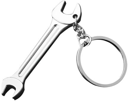 Generic Mini Wrench Tool Keychain, Adjustable Wrench Spanner Pliers Keyring for Men Present