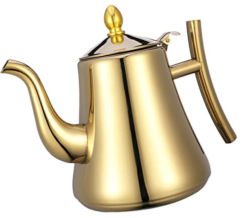 CIYODO Edelstahl Teekessel Mit Filter Hitzebeständig Für Induktionsherd Sicherer Griff Haushalts Wasserkocher Für Tee Und Kaffee