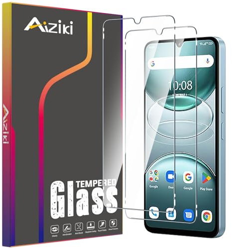 Aiziki [2-Piezas Protector Pantalla para Umidigi G100/G100A, 0.33 mm Ultra Transparente, Ultra Resistente, Cristal Templado 9H Dureza Protector Umidigi G100/G100A