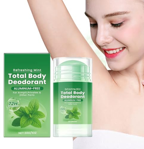 Mint Deodorant Balsam,NatüRliches 𝘿𝙚𝙤𝙙𝙤𝙧𝙖𝙣𝙩,Fester Stick, Ganzkörper-𝘿𝙚𝙤𝙙𝙤𝙧𝙖𝙣𝙩 Balsam für den ganzen Körper, 24 Stunden Geruchskontrolle (1)