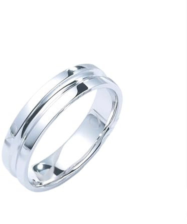 Ayoiow Freundschaftsringe Platin Polieren, Ring Herren Platin Größe 67 (21.3)| Pt950 | Trendiger Modeschmuck für Muttertag