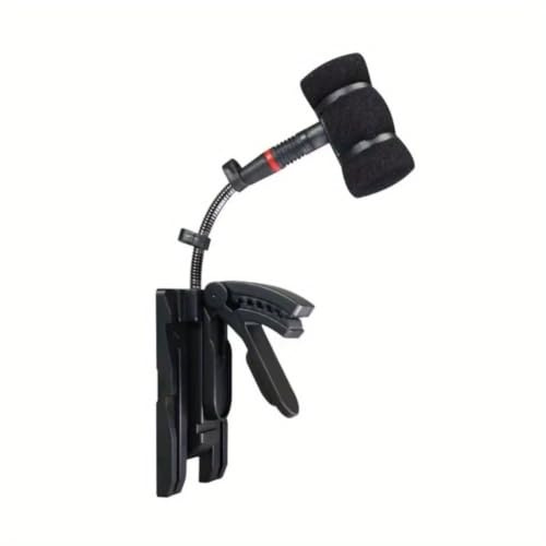 KyShaHo Saxophon-Mikrofonclip für Drahtlosen Bodypack-Sender Trompete Klarinette Musikinstrument, Mikrofon Nicht Enthalten