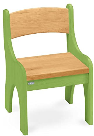Original Levin Kinderstuhl von BioKinder® | Holzstuhl, Stuhl für Kinder aus 100% Bio-Massivholz, natürlich geölt & lasiert, Erle und Lindgrün