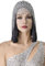 BABEYOND 1920er Stirnband Damen Gatsby Haar Kette Bauchtanz Exotisch Cleopatra Kostüm Accessoires 20er Jahre Flapper Blinkendes Haarband(Silber)