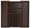 Relaxdays 10023245 Boîte à Couverts Tiroir, Extensible, Largeur Variable, 5-7 Casiers, Organiseur Bambou, HLP 5x48x46cm, Marron, Brun Foncé