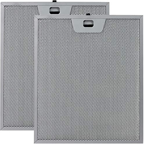 SPARES2GO Metal Mesh Cooker Hood Extractor Vent Grease Filter for Electrolux Oven Cooker Hood Extractor Fan (250 x 300mm, Pack of 2)