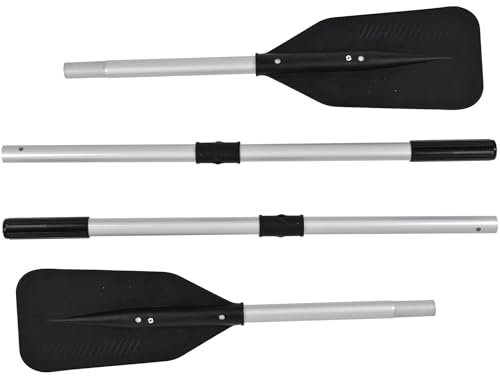 NEMAXX® Professional 2er-Set Paddel für 330,380 Schlauchboot [Ersatzpaddel stabil & extra leicht 620g] – Alu Stechpaddel Ersatz Ruder – Paddel für Ruderboot, Stand Up Paddel, Angelboot, Kajak und Kanu