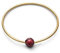 JUKSEREI Damenring Gold Birthstone-Ring Januar Garnet - Geburtsring/Geburtstagsring Grauer Granat Energie + Gesundheit - RBSCHJANg-54