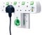 BOCHAMTEC Cable Free Wall Socket 4 Way Roto Charger Adaptor Plug With 180 Degree Rating 3 pin,Surge Protection Eac is Independent With Indicator,Multi Plug Extension for Home, Office, Kitchen