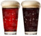 Greenline Goods Beer Glasses - 16 oz Pint Glass (Set of 2) Science of Beer Glassware - Etched with Beer & Hops Chemistry Molecules