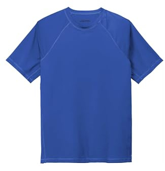 SPORT-TEK Unisex Rashguard Tee | Sun Protection Shirt for Men & Women, Lightweight Workout Clothing for Water Sports True Royal