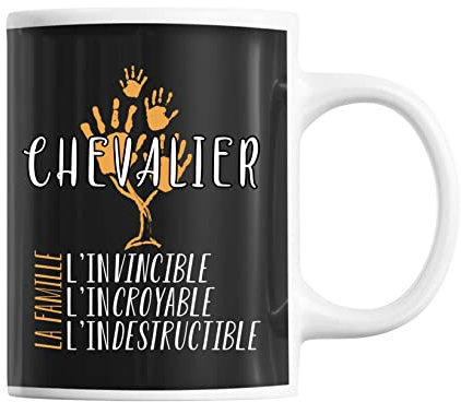 Mug Nom de Famille Chevalier | Tasse idée cadeau famille