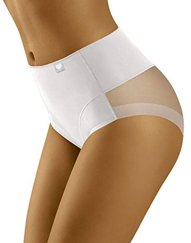 Wolbar Damen Slip Shapewear Taillenslip 3507 Limited Edition, Weiß,L