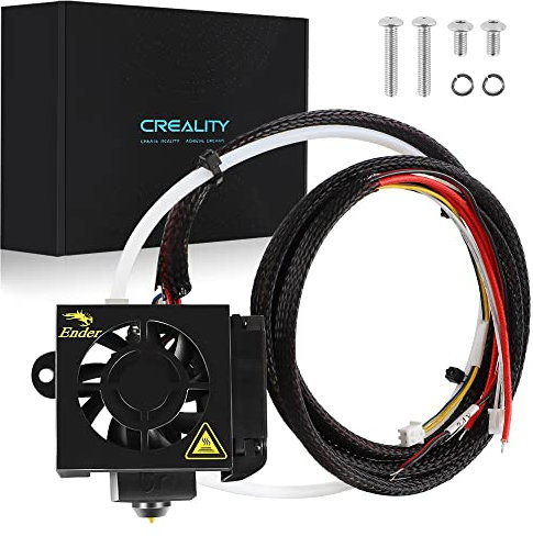 Creality Offiziell Ender 3 Hotend Kit Ender 3 Pro Voll Hotend Voll Zusammengebaute 3D Drucker Komplette Extruder Kit Zubehör mit Dual Llüfter,Düse und Metall Häuse für Ender 3 / Ender 3 Pro/Ender 3S