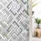 Shackcom Fensterfolie Blickdicht Milchglasfolie 90x400cm Fensterfolie Selbsthaftend mit Geometrische Muster Folie Fenster Sichtschutz für Wohnzimmer Badezimmer-J061