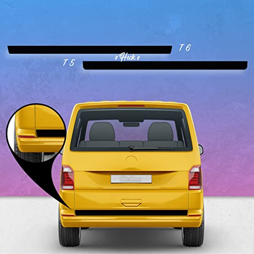 Auto-Dress Aufkleber - Heckklappe passend für VW T4, T5 & T6 Bus (111M Black Matt)