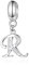 Initial R Anhänger Charm, Buchstabe R Charms Fit Pandora Stil Armband, 925 Sterling Silber Dangle CZ Birthstone Alphabet Perlen