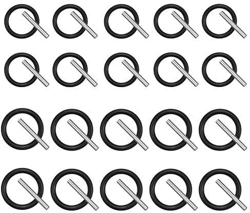 20 Pares Anillos O Y Pin Reemplazo, Anillo Impacto Y Pin Manguito, Anillos O Goma Y Accesorios Perno Manguito Para Andamios Manguito Impacto, Llaves Impacto, Arandelas Presión(2 Tamaños)