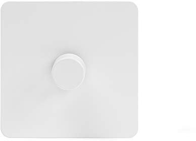 Soho Lighting Flat Plate White Metal 1 Gang 1000W DC1-10V Dimmer Switch