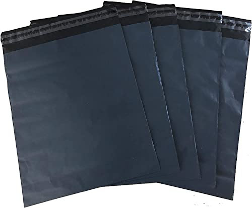 100 Stück Folienversandbeutel Versandbeutel Versandtasche 45x60cm, schwarz mit selbstklebend, Extra groß, Extra Dick
