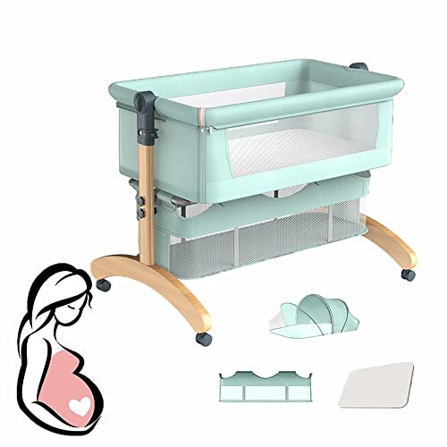 Berceau Cododo pour Bébé avec Moustiquaire Et Matelas - Lit Pliant, Bascule Et Balançoire Réglable en Hauteur - Et Lit Cododo pour Un Sommeil Paisible Et Confortable