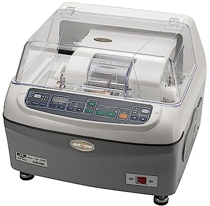 AISITESY Automatische Kantenschleifmaschine - Glas/Harz Linsenschleifen - Metallkörper - Inklusive Maschine, Wassertank, Pumpe & Zubehör