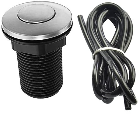 OSALADI Asta Pulsante Aria Nera per Rifiuti Alimentari da 32 Mm per Wc in Plastica Abs