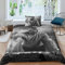 BYTUGI The Rock Bettwäsche 3D Bettbezug, Dwayne Johnson Set Bettwäsche Set Bettbezüge Mikrofaser Bettbezug Mit Reißverschluss Und Kissenbezug Single（135x200cm）