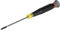 Klein Tools Mini destornillador de precisión 6233, 0 Phillips, cuenta con mango de agarre acolchado, tapa giratoria y anillo codificado por colores, vástago de 3 pulgadas