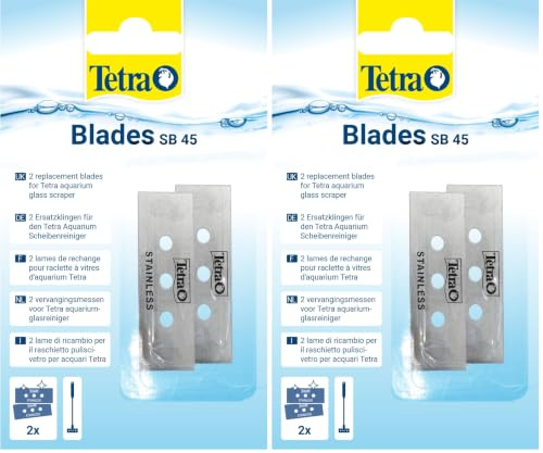 Tetra SB 45 - Ersatzklingen für Tetra GS 45 Aquarien-Scheibenreiniger, 2 Stück/Packung (Packung mit 2)